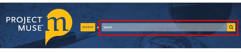 جستجوی ساده در Project Muse