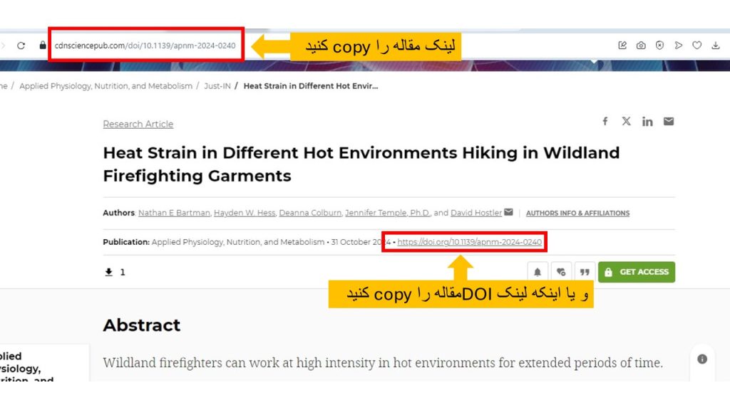 دانلود مقاله از Canadian Science Publishing