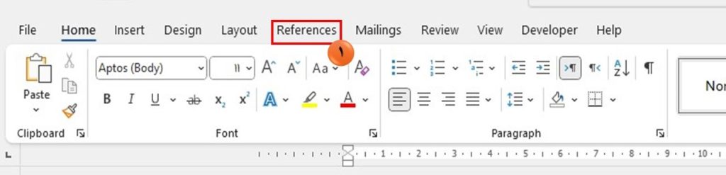  انتخاب سبک رفرنس‌دهی در  Word