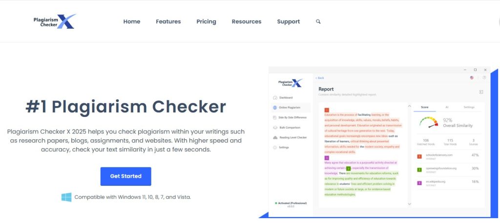 ابزار تشخیص کپی رایت Plagiarism Checker X