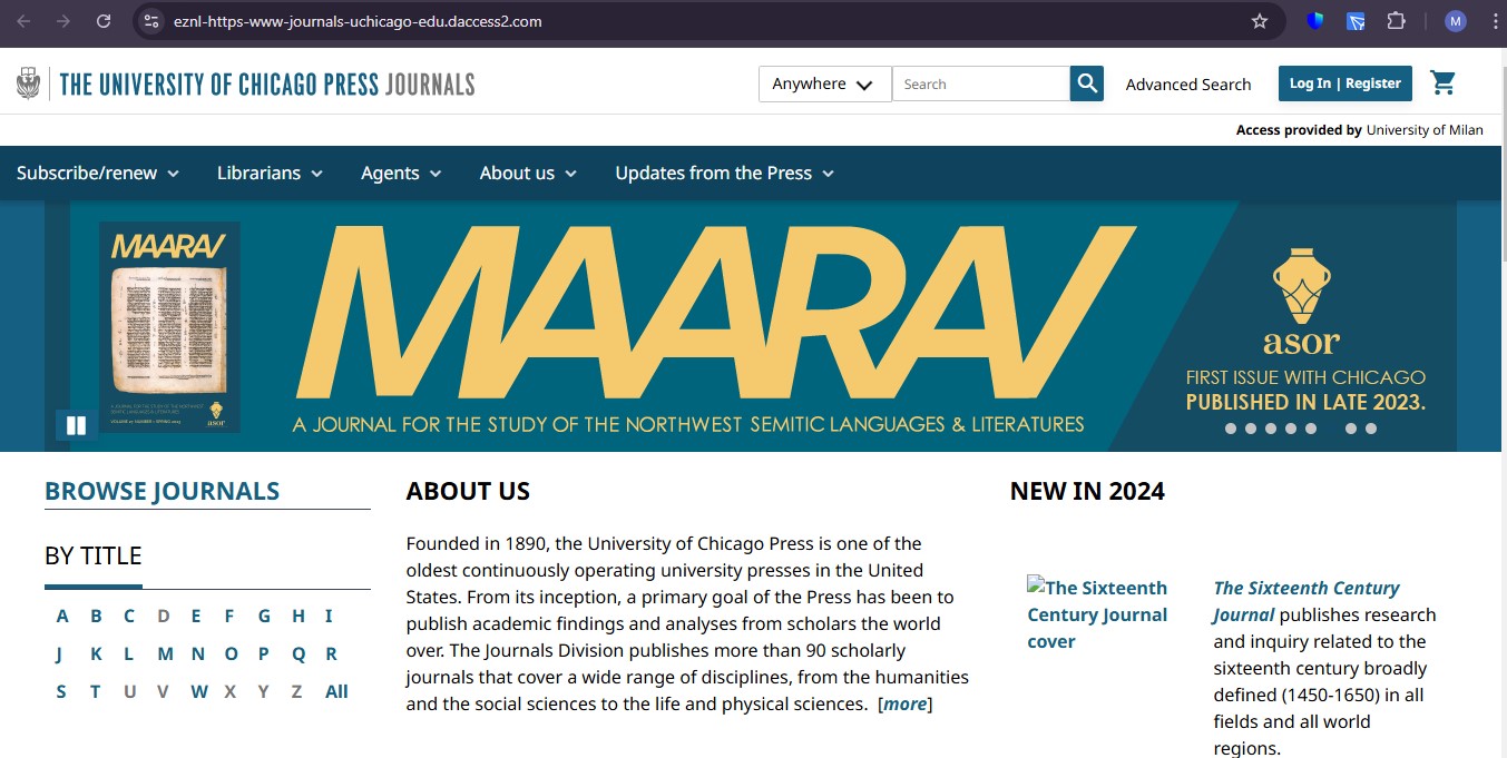 Chicago Journal راهنمای جستجو و دانلود مقاله از پایگاه Chicago Journals