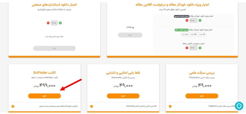 راهنمای خرید اشتراک SciFinder