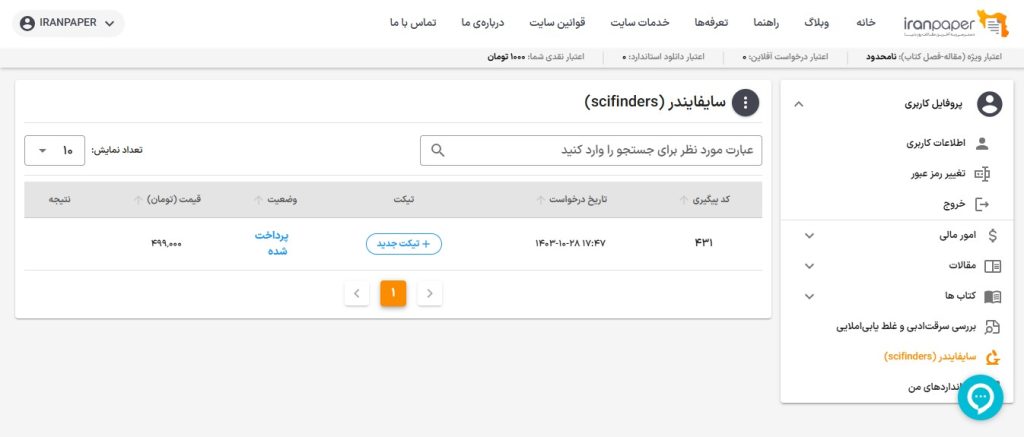 راهنمای ورود به scifinder