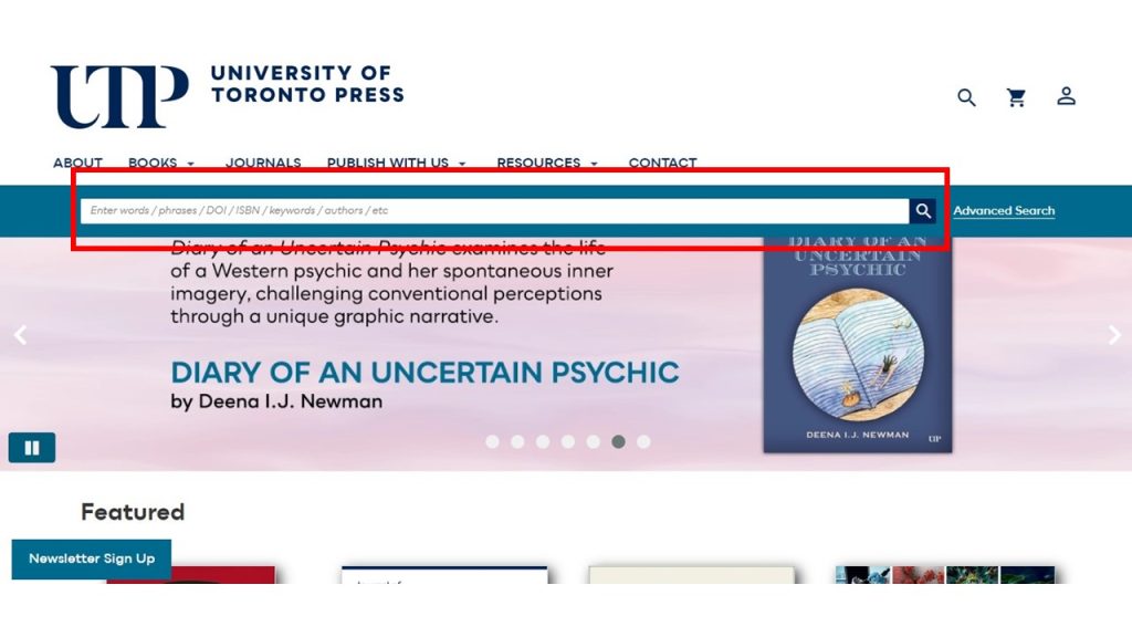جستجوی ساده در UTP Publishing
