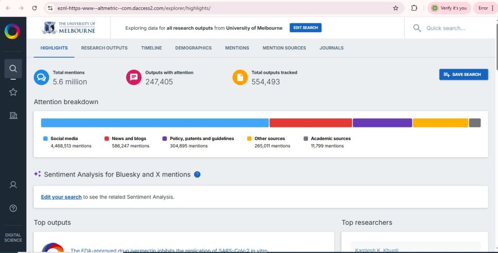 دسترسی به پایگاه Altmetric از طریق ایران پیپر