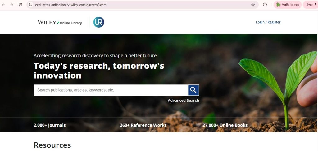 پایگاه Wiley Online Library