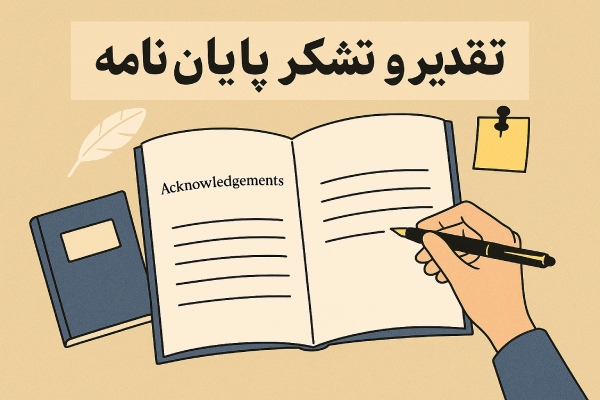 نحوه نوشتن تقدیر و تشکر در پایان نامه