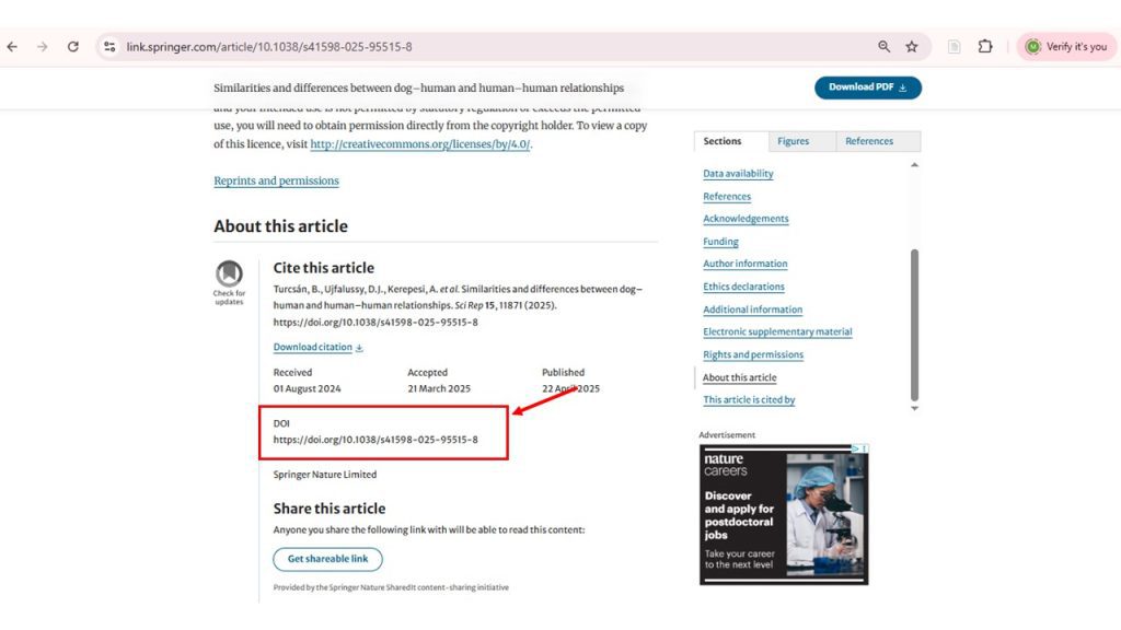 پيدا كردن doi مقاله در