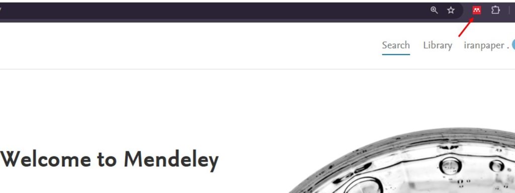 نصب افزونه Mendeley