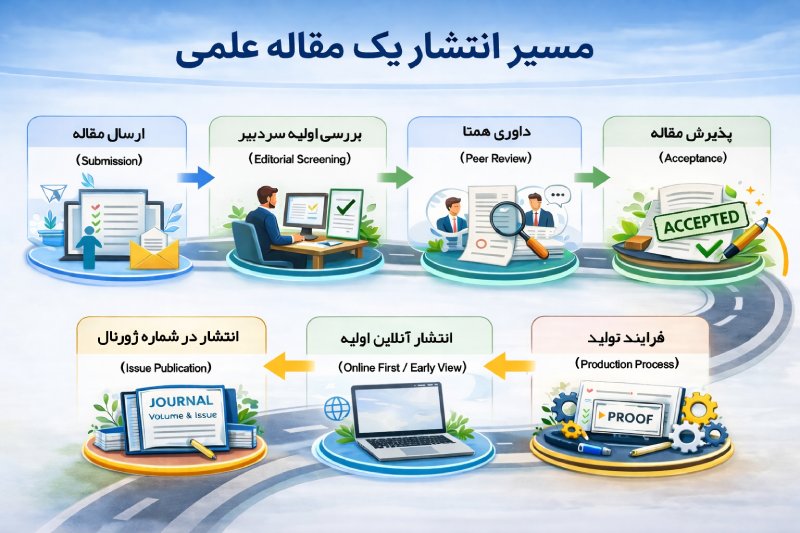 مسیر انتشار مقاله علمی