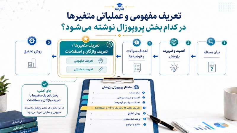 جایگاه تعریف مفهومی و عملیاتی در پروپوزال