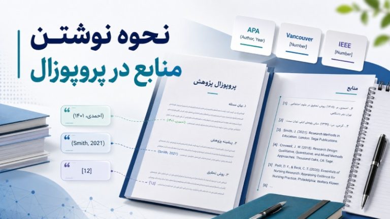 نحوه نوشتن منابع در پروپوزال