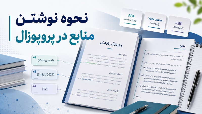 نحوه نوشتن منابع در پروپوزال