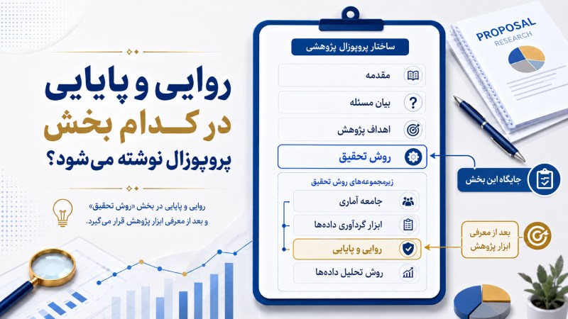 جایگاه روایی و پایایی در پروپوزال